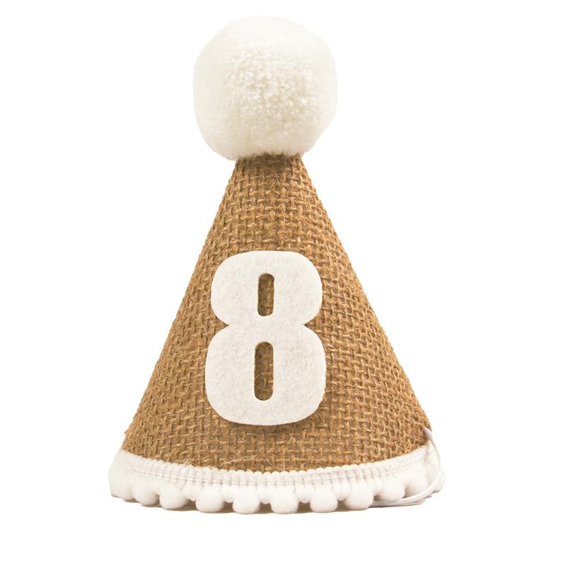 Burlap Hat 1st Birthday Hat for Baby Newborn Boy Girl 1 2 3 Year Headband First Birthday Party Baby Shower Kids gift photo props