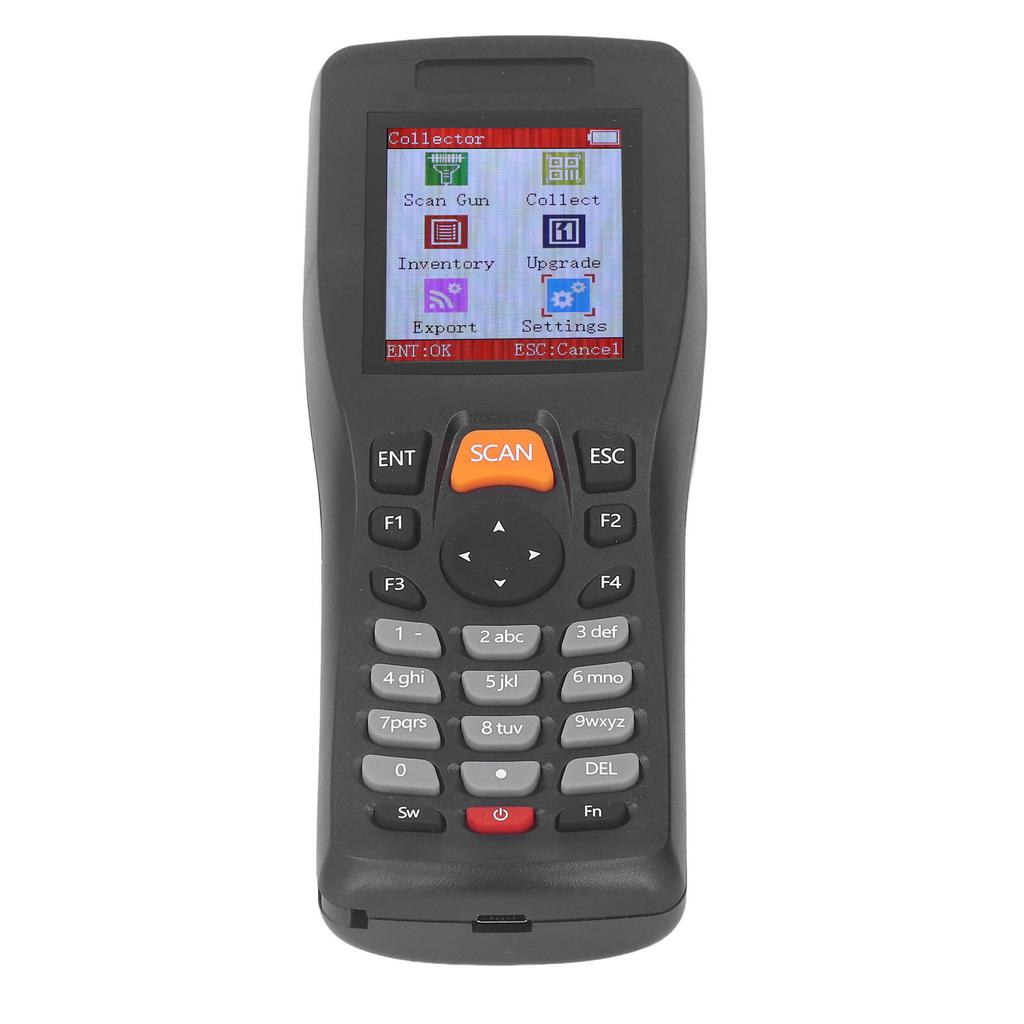 1D сканер штрих-кода 2.4GHZ беспроводной сборщик данных портативный сканер инвентаризации 2.2-дюймовый цветной экран