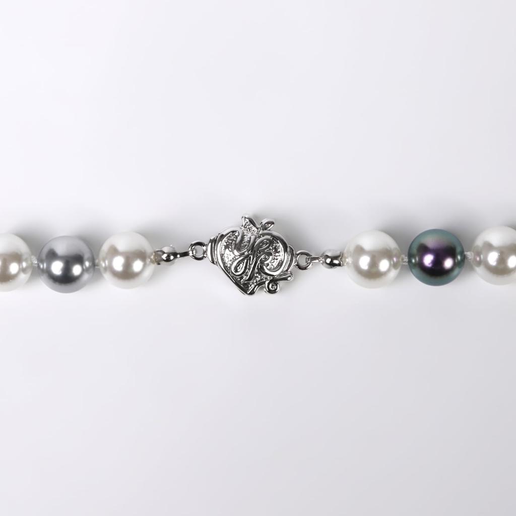 От Yumi Yumi sienne Pearl Large Все сделано в Японии [MIONO] [Производство Katsura] Ожерелье, Бусы, Многоцветный, Церемонии, Простой, Популярный, Узлы, (10мм Серебро)