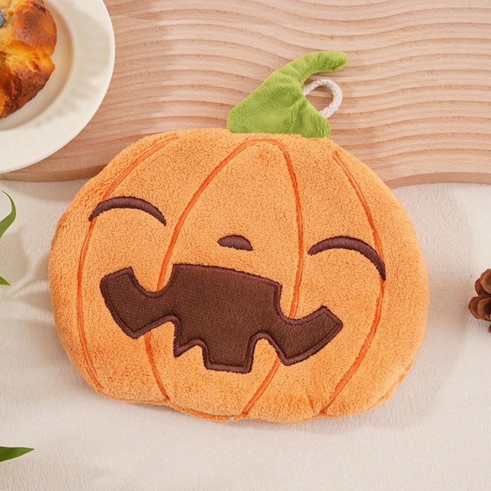 Coral Fleece Pumpkin Hand Towels Ultra Absorbent Ghost Pirate Towel Party Decorations
