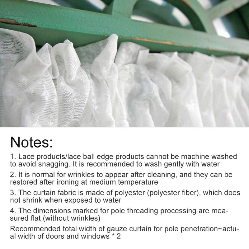 1 шт. Короткие шторы Окно Дверь винного шкафа Полиэстер Французский стиль Кружево Кухня Маленький ламбрекен Жаккард Полупрозрачные с оборками Штора