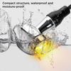 Evermotor Chrome CNC 12V 2pcs Mini Bike LED Turn Signal Lights IP67 Waterproof Amber White E-Certification &