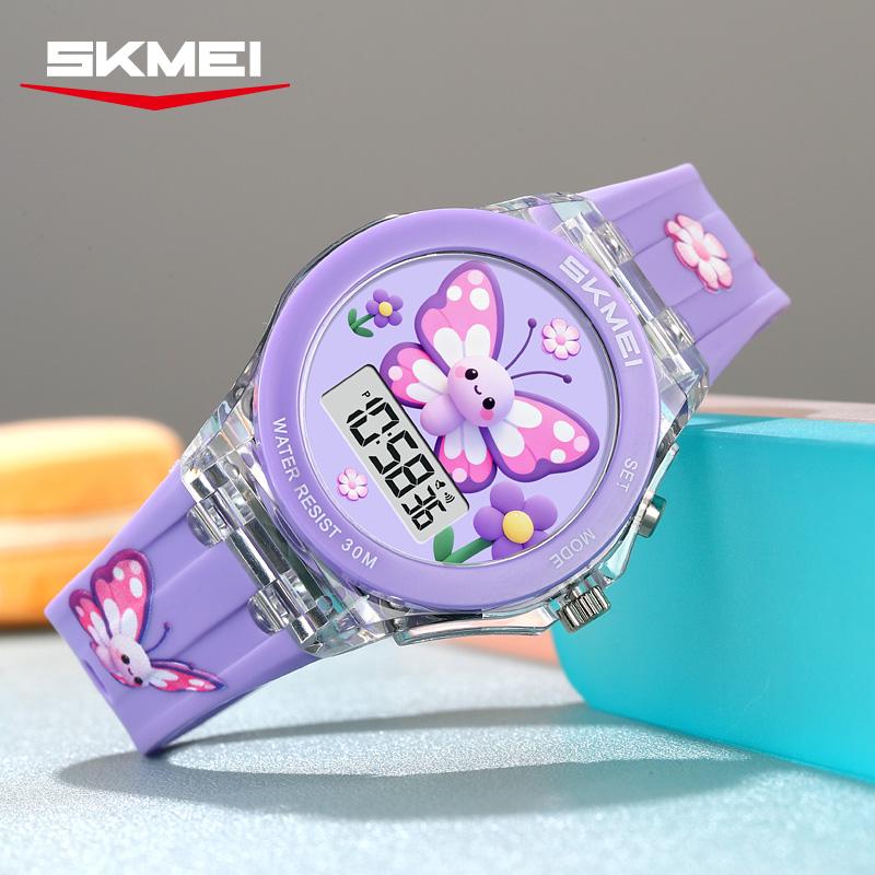 SKMEI 2646 Светящийся Таймер Цветные Часы Reloj Niño Новые Счастливые Мультяшные Узоры Часы для Девочки Мальчика Серия для Детей Электронные