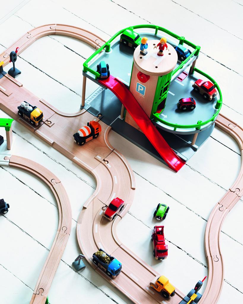 BRIO Парковка 33204, для детей от 3 лет. [Игрушка, Деревянная игрушка, Пейзаж, Подарок] (День рождения/Рождество)]