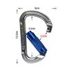 Карабин с замком HMS для альпинизма, CE, с поворотным замком, диаметр страховочного троса, набор, карабин с автоматической блокировкой, карабин, 30 кН, сертифицированный, (быстро