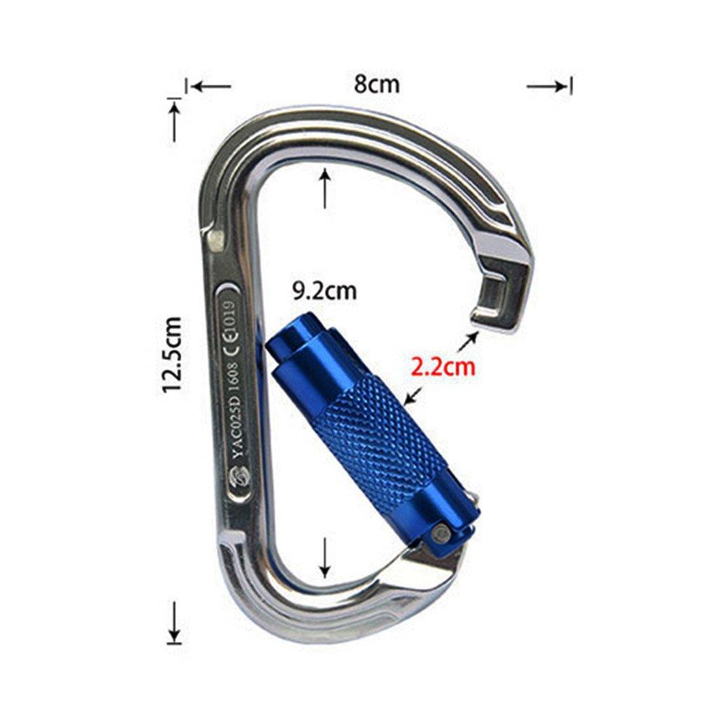Карабин с замком HMS для альпинизма, CE, с поворотным замком, диаметр страховочного троса, набор, карабин с автоматической блокировкой, карабин, 30 кН, сертифицированный, (быстро