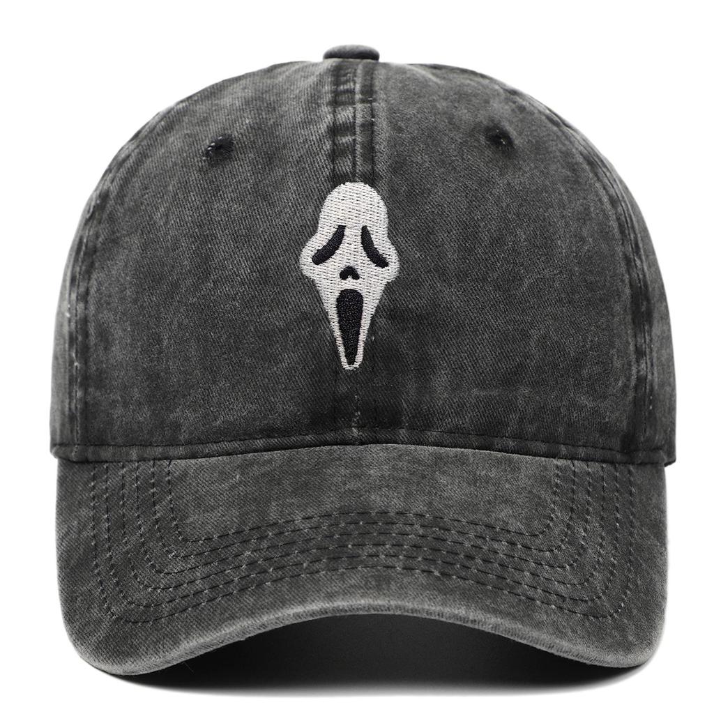 Бейсболка с вышивкой черепа на Хэллоуин, состаренная, для мужчин и женщин