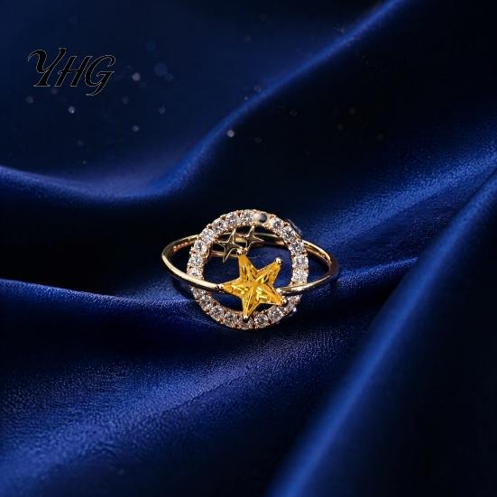 Clothing Decoration Pin Rhinestone Planet Star Brooch Pin, Hollow Badge Decorative Secure Jewelry, Accessory for Suits Coats Scarves Shawls Bags