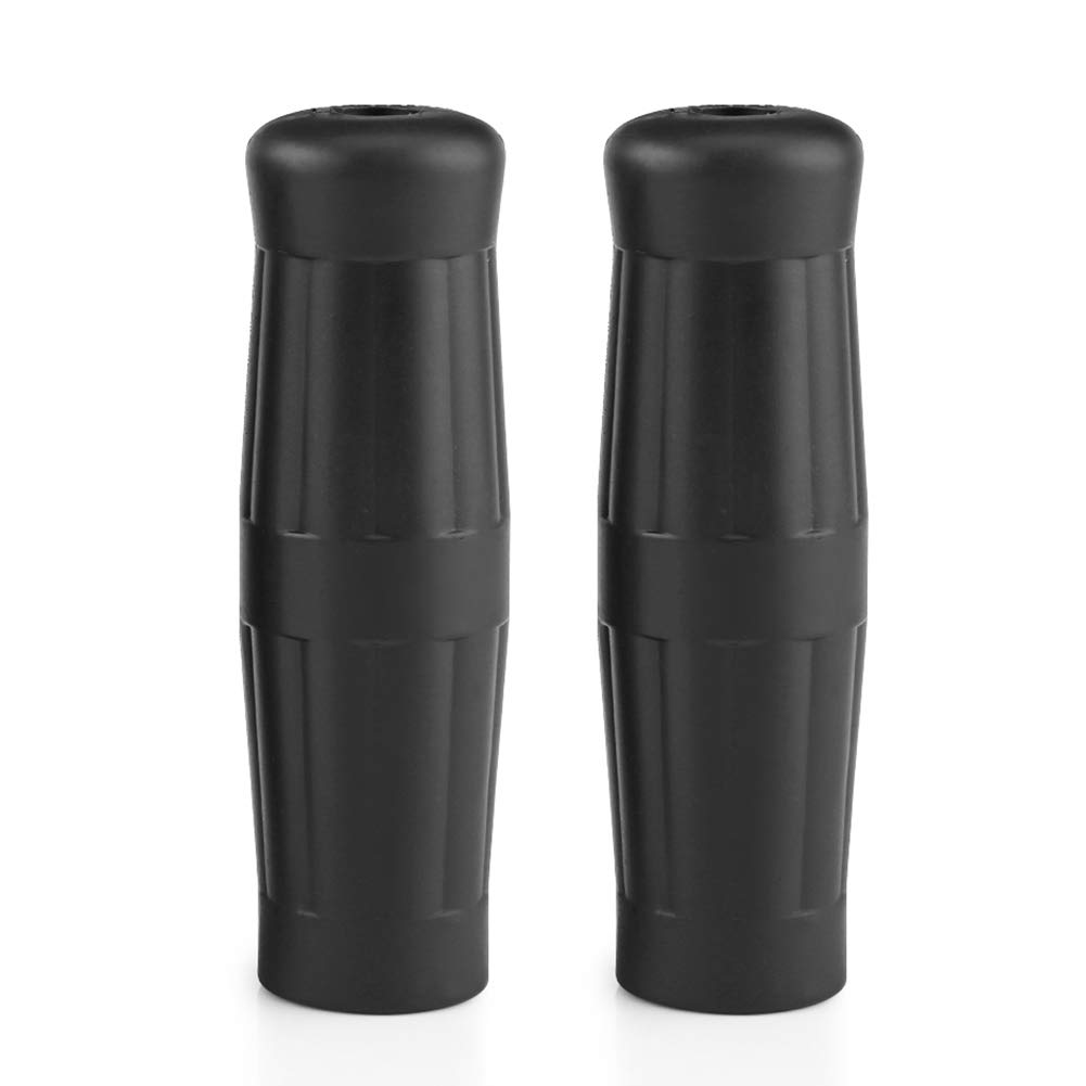 1"-7/8" Motorcycle Handlebar Grips Handlebars Non-Slip Rubber Vintage Cola Bottle Design 1 Pair (Left