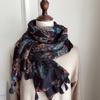 Fashion Luxury Brand African Ethnic Floral Tassel Viscose Shawl Scarf Lady High Quality Wrap Pashmina Stole Bufanda Muslim Hijab