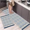 Modern Minimalist Floor Mats Kitchen Carpets Bathroom Doorways Dirt Resistant Mats Floor Mats