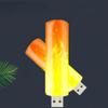 2 шт./4 шт. Светодиодная USB атмосфера Свет Пламя Мигающие Свечи Лампа для книги для Power Bank Освещение для кемпинга Прикуриватель
