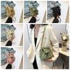 Korean Style Drawstring Canvas Bag Purse Mobile Phone Bag Casual Nylon Shoulder Bag  Outdoor