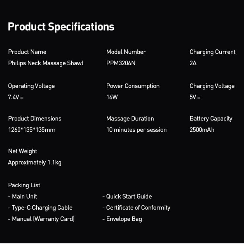 Philips Массажер для шеи и плеч — массаж и тепловая терапия для плеч, шеи и спины