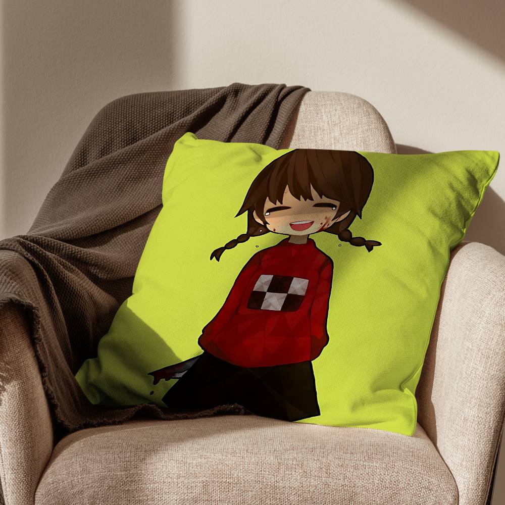 game Yume Nikki Uboa Madotsuki Print Throw Pillow Cover cm Square Cushion Case for Living Room Bedroom Decor