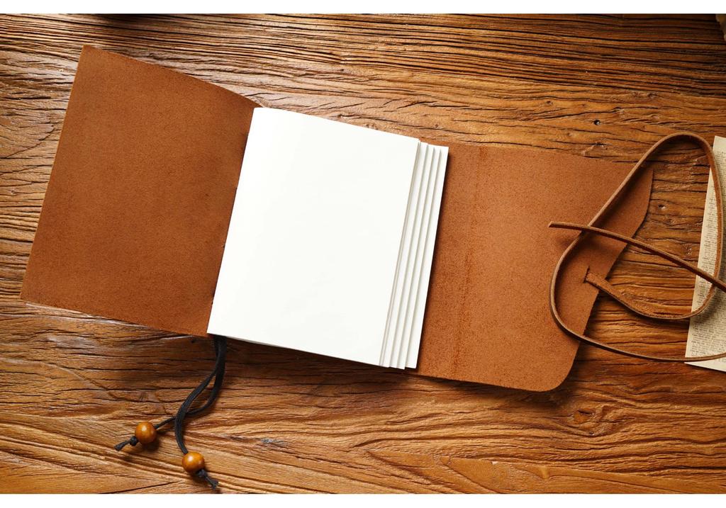 Retro Traveler's Genuine Cowhide Leather Loose-leaf Notebook - Magic Diary and Notepad