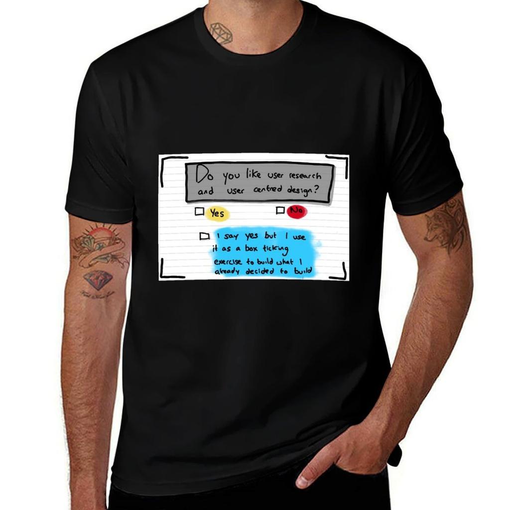 Do you like user centred design TShirt Basic Casual Short Sleeve Cotton Shirt