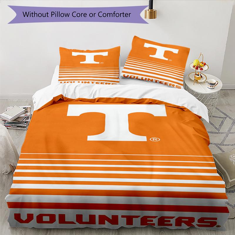 Tennessee Volunteers Themed Bedding 3Pcs Duvet Cover Set Decorative Bed Linen For Teen Room Home Decoration