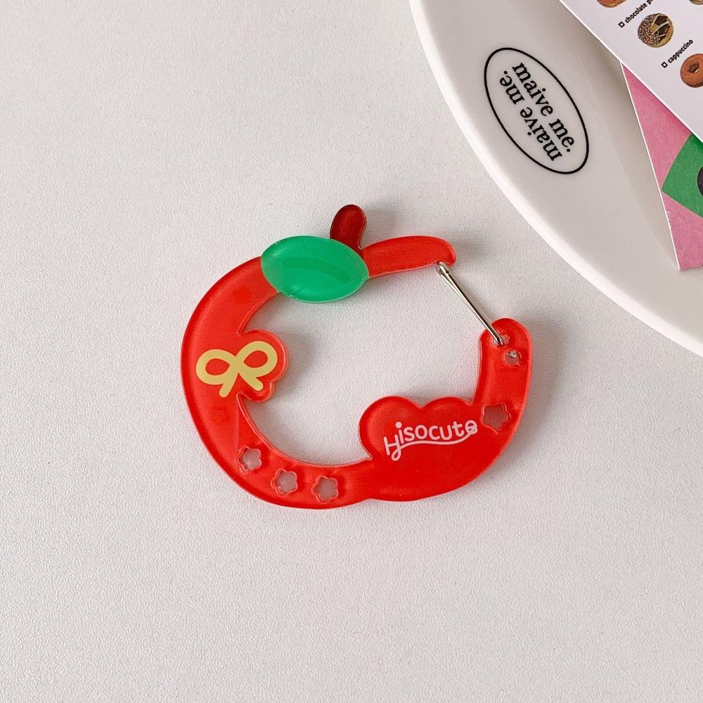 Fruit Cupcake Star Shaped Carabiner Keychain Decor Key Ring Pendant INS Bag Charms