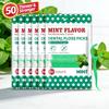 Зубочистки-флосс RIMI SMILE Мята, 500/250/50 шт., Ультратонкие и Высокопрочные | Одноразовые, Портативные, в пакетиках | Высокополимерные, Неломающиеся