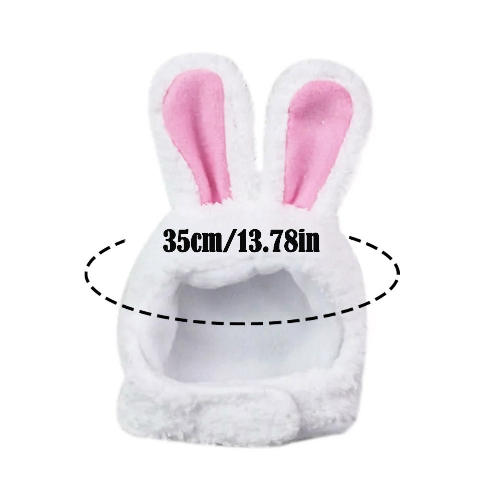 Забавный головной убор для кошки, милая шапка с ушками кролика, плюшевые ушки кролика для питомца, кошки, собаки, реквизит для выступлений, костюмы для косплея, принадлежности для кошек