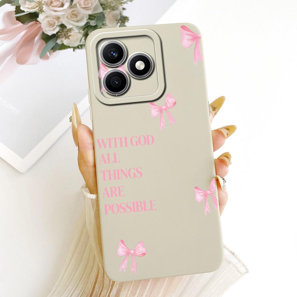 Чехол-обложка для Honor X8d Милый Kawaii Роскошный Модный Цветочный Рисунок Силиконовый Корпус Для Honor X8D
