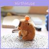 Plush Capybara Bubble Blowing Keychain With Soft Short Pile For Kids And Collectors
