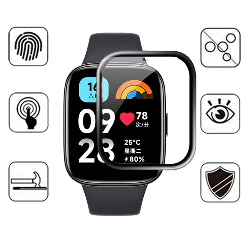 100% новое 3D изогнутое закаленное стекло для Redmi Watch 3 Lite, защита для экрана смарт-часов Redmi Watch 2/2 Lite 3/3Lite, защита