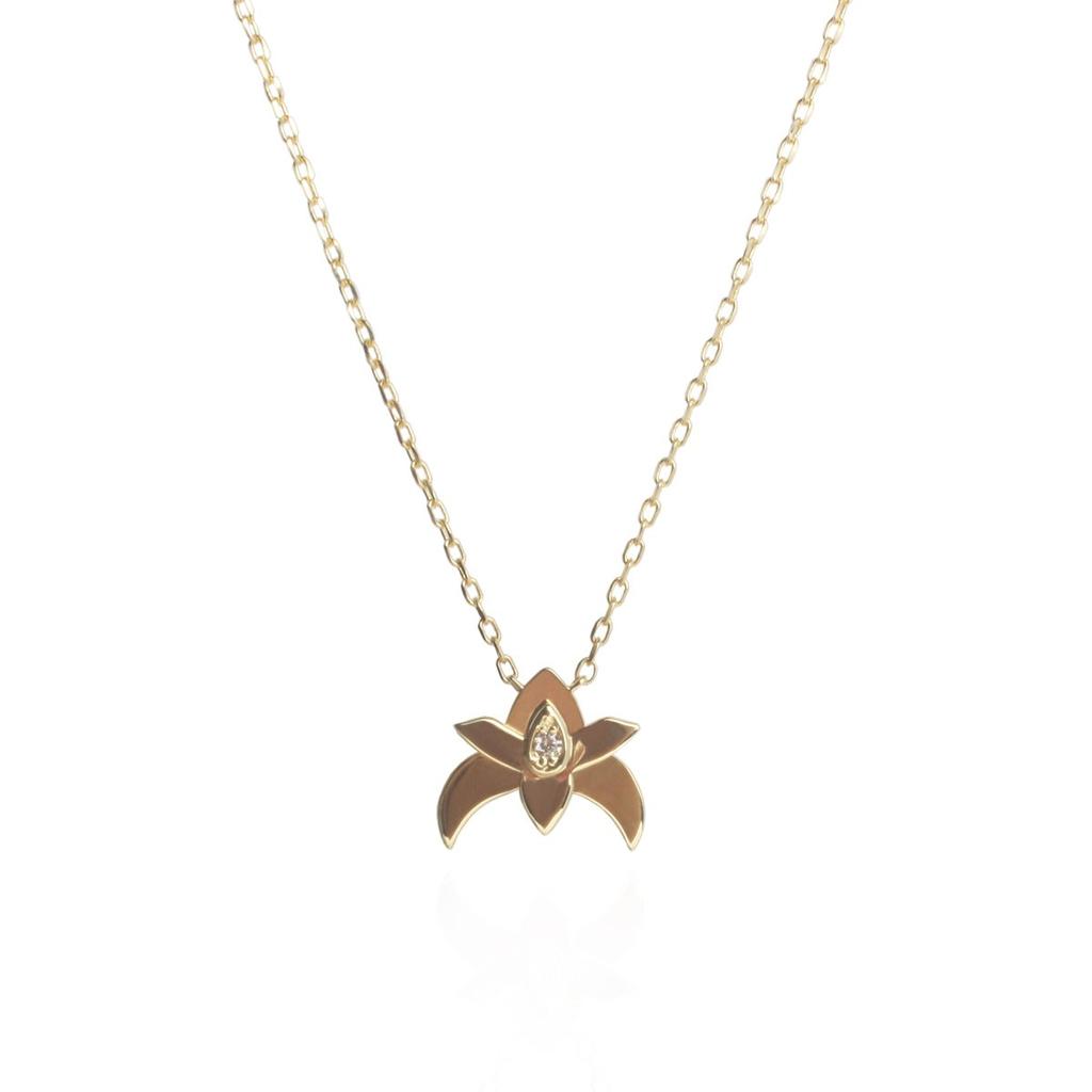 Mezmic Iris 14K Cognac Diamond Necklace