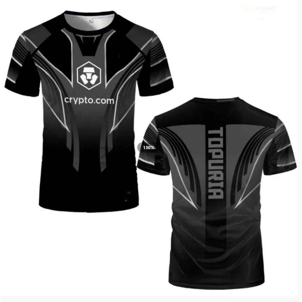 2024 Fighting Competition T-shirt Men's and Women's 3D Printed Top Summer Round Neck Sportswear Men's Outdoor Short Sleeved Top