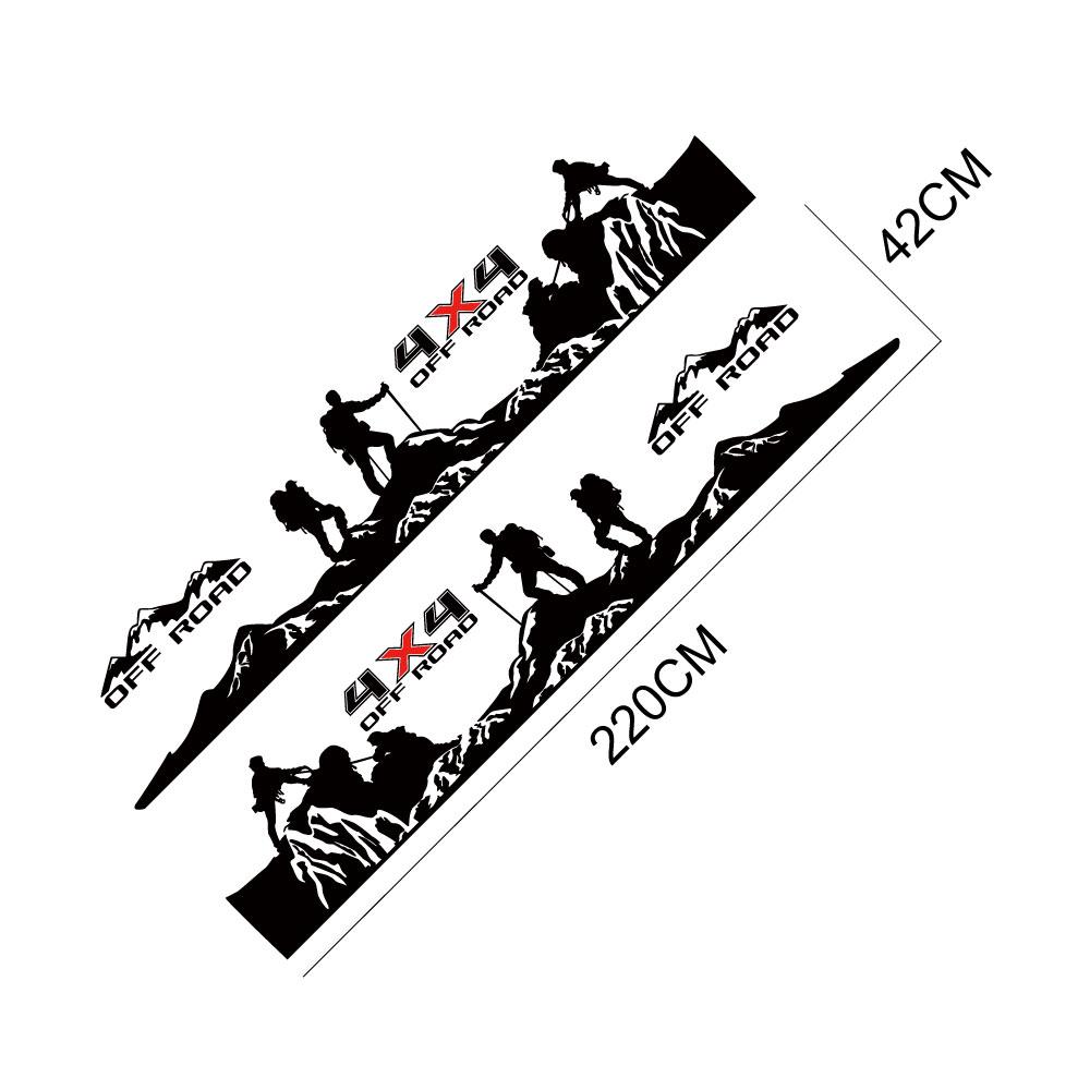 Pickup Door Side Sticker For Great Wall GWM Pao Poer Wingle Truck 4X4 Off Road Decals Car Vinyl Decor Cover Auto