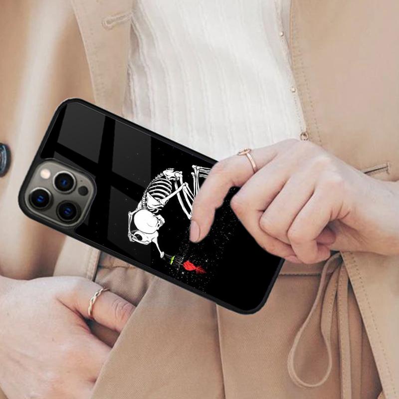 Bones Skeleton Bumper Magnetic Phone Case For APPLE iPhone 17 Air 16 14 13 12 Pro Max 15 Plus Wireless Charge With MagSafe Cover