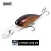 Kingdom Рыболовные приманки Fat Boy Плавающие воблеры U/T типа Lip Deep Diver Bait Lure Жесткие приманки Профессиональный воблер