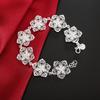 925 Sterling Silver Seven Flower Bracelet Fashion Jewelry