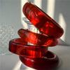 Модный Новый Преувеличенный Браслет с Индивидуальностью Прозрачный Красный Смоляной Браслет Для Женщин Накладные Ювелирные Аксессуары
