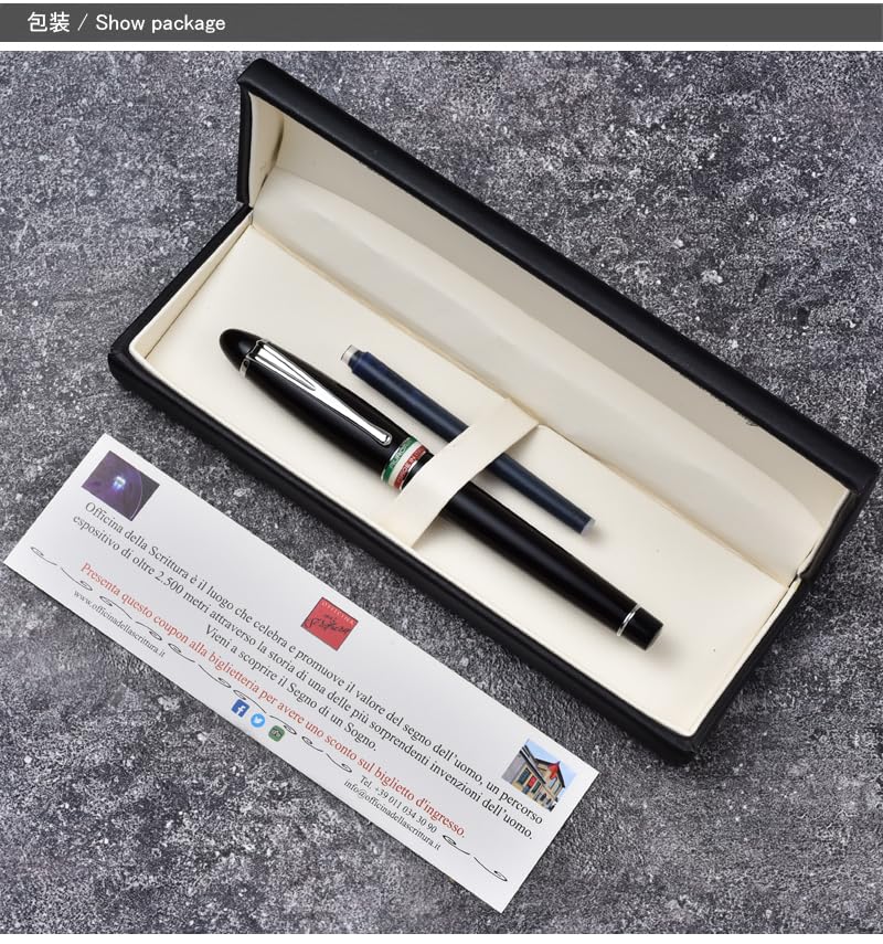 Перьевая ручка AURORA Epsilon 150-я годовщина объединения с флагом, кольцом, зеленая, CT, с тонким наконечником, F, 3 цвета, B17-VF