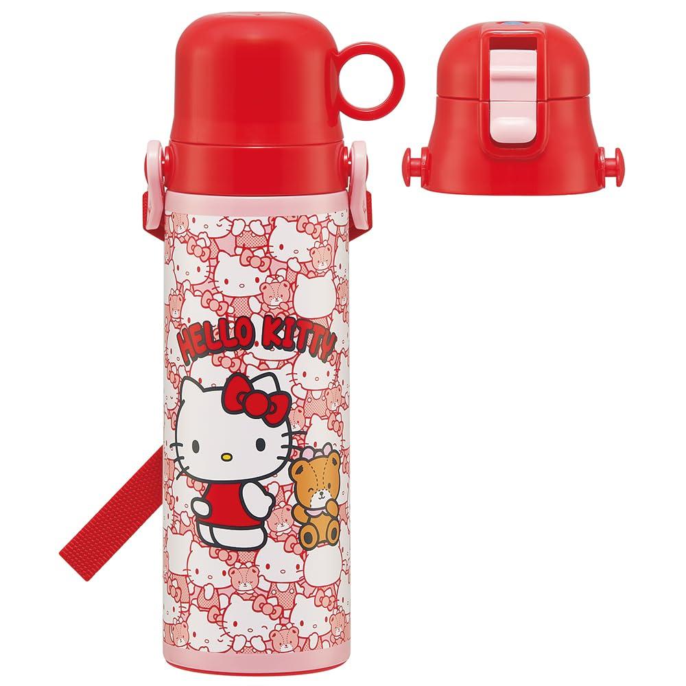 Skater 2way Stainless Steel Water Bottle Direct Drinking 580ml Cup Drinking 570ml Hello Kitty Ushiro Shiro Sanrio Lightweight Type Boys Cool
