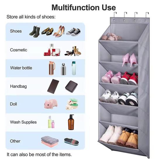 Store Shoes Keep Neat Sturdy Large Capacity Door Back Hanging Shoe Holder Wall Storage Bag