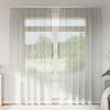 VidaXL Voile Curtains with Loops 2 Pcs Light Grey 140x225 Cm, Net Curtain, Sheer Curtain, Window Voile, 4102298