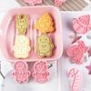 8Pcs Christmas Cookie Mold 3D Three-dimensional Snowman Santa Snowflake Elk Mold Cake Cookie Cutter New Year Kitchen Baking Tool