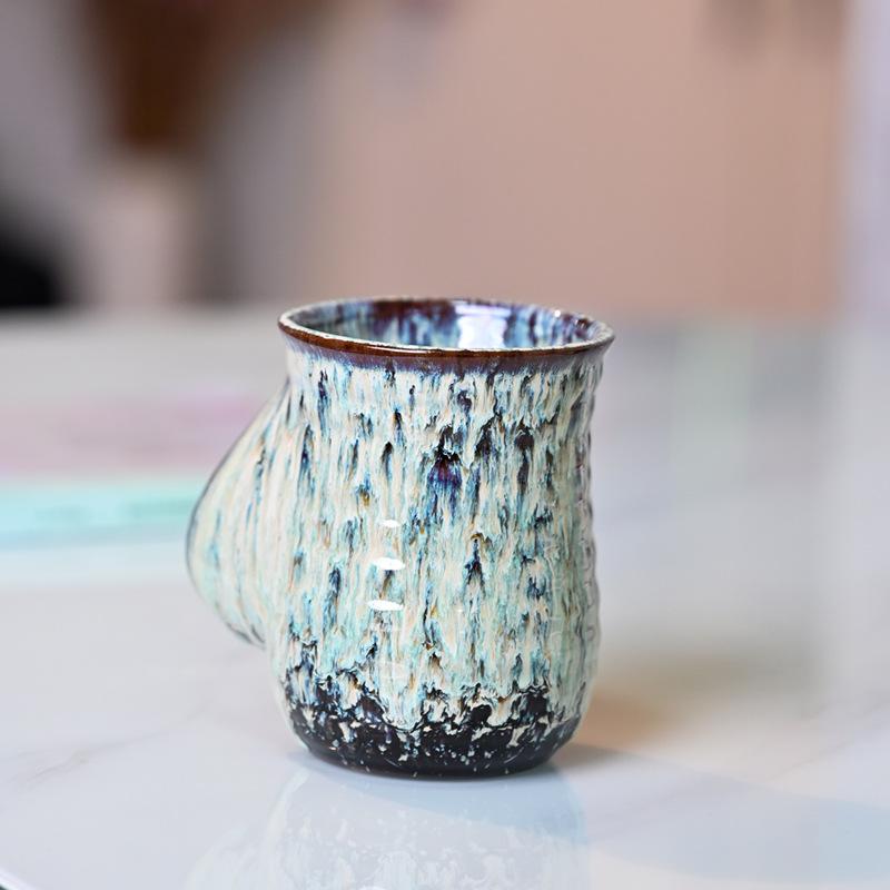 Увеличьте емкость печи, чашка для воды, керамическая чашка, чашка для ветра, керамическая чашка для латте для домашнего использования