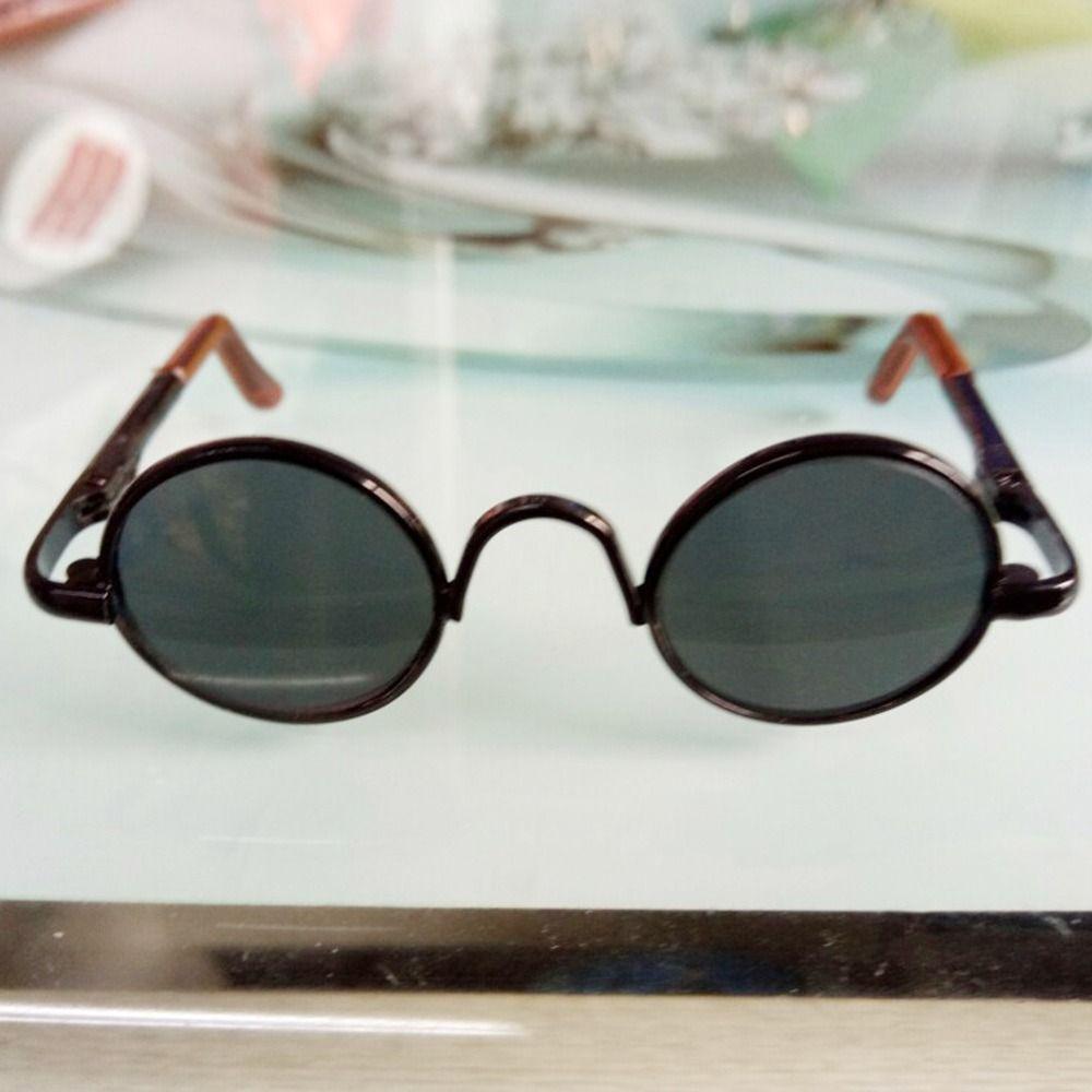 Plush Doll for 1/31/4 BJD Glasses Clothes For 10/15cm Dolls Plush Doll Eyeglasses Cute Heart Frame