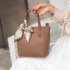 Women's Leather Bag, Large-capacity Vegetable Basket, Bucket Bag, Commuting Single-shoulder Hand-carry, Crossbody, Trendy Bag