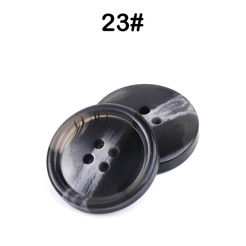 New 10Pcs Resin 4 Holes Buttons Sewing Accessories Size Complete For Clothing Decorative Plastic Buttons Handmade Diy