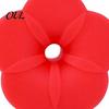 Universal Hummingbird Feeder Replacement 4PCS Parts, Simulated Red Flowers Shape, Nectar Flower Fit Silicone Waterproof Bird Accessories, for Outdoor