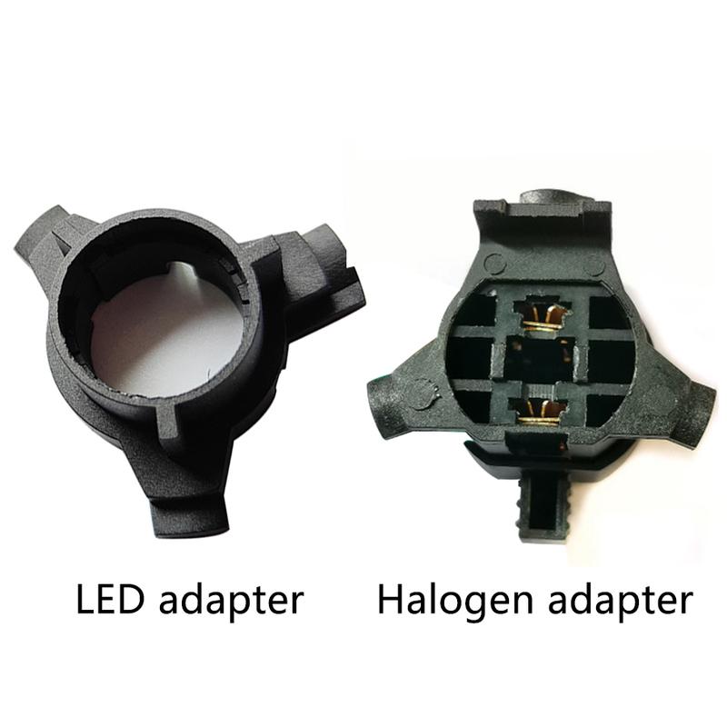 3Pcs H7 LED Adapter Base For KIA K3 K4 K5 Optima Sorento Sportage R For Hyundai NewTucson Santafe Kona Headlight Lamp Base