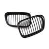 Для BMW 5 серии E39 525 528 530 535 1999-2003 Автомобильная решетка радиатора Передняя решетка "почки" Двойная линия Серебристый Черный 51137005837 51137005838