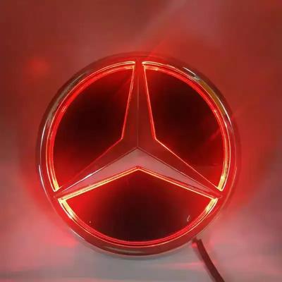 C200 E200 Для Mercedes Benz Автомобильная Передняя Решетка Радиатора Логотип Свет Зеркальная Поверхность Светодиодный Значок Эмблема Светящийся Декоративный Свет Для Mercedes Benz