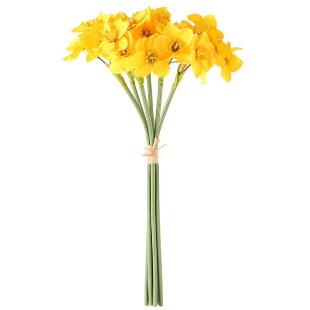 Wedding Home Decoration Living Room Wreath Narcissus Fake Flowers Daffodil Artificial Plant