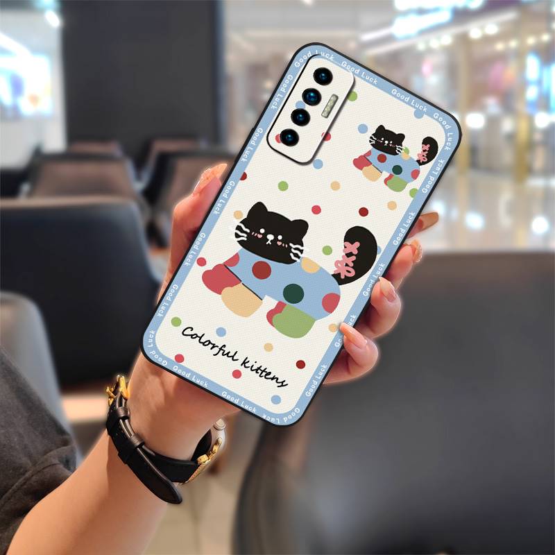 Прочный пылезащитный чехол для телефона Tecno Camon17P Противоударная задняя крышка Полная защита Ударопрочный Водонепроницаемый Силиконовый Мультяшный